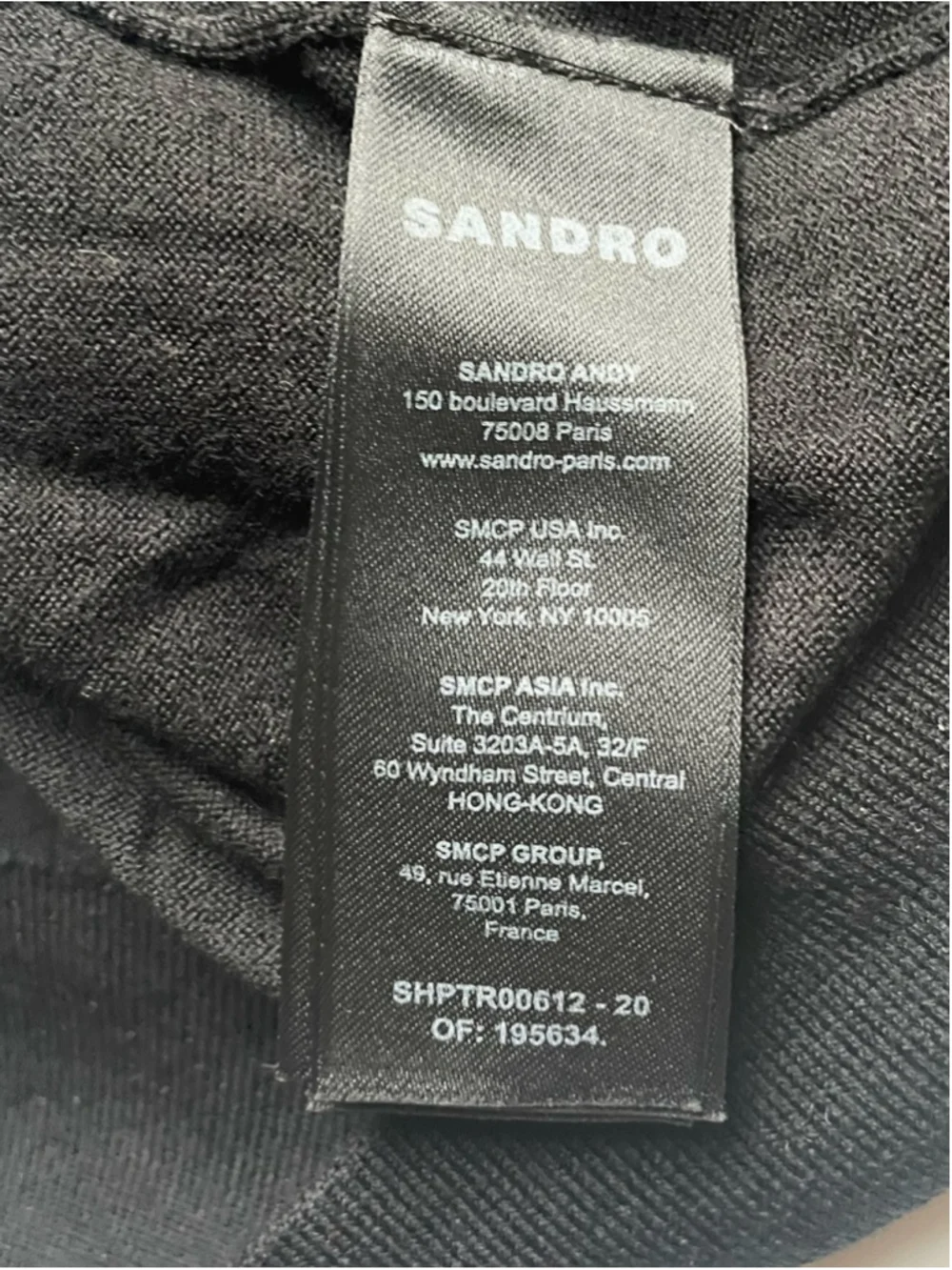 Sandro Paris Black 100% Wool Turtleneck Sweater Medium Luxury Minimalist French